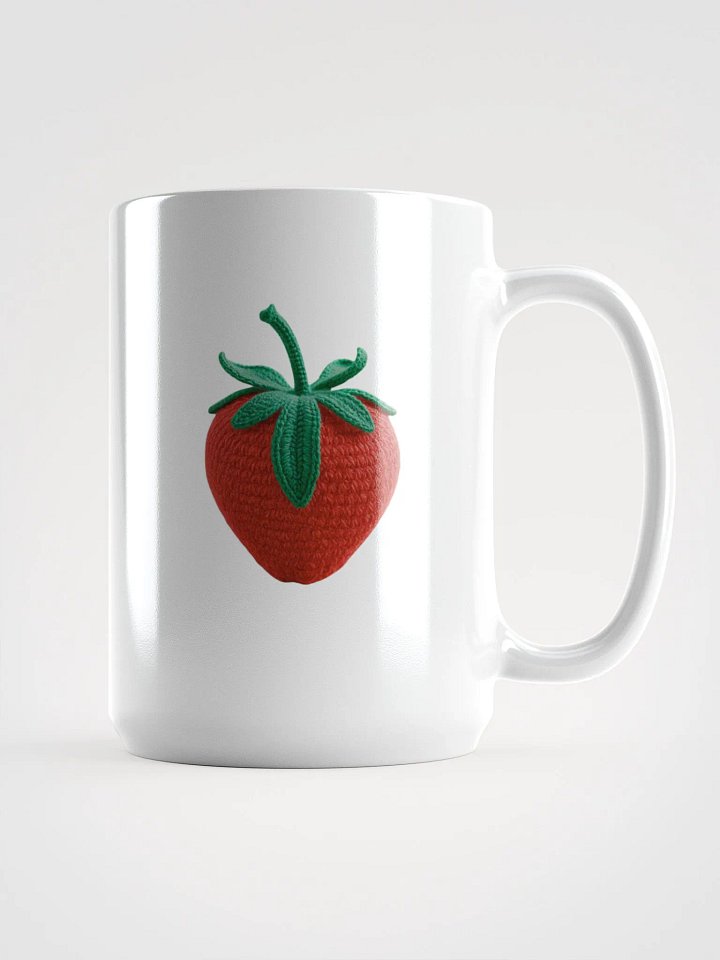CozyAvocado White Glossy Strawberry Mug #1 product image (1)