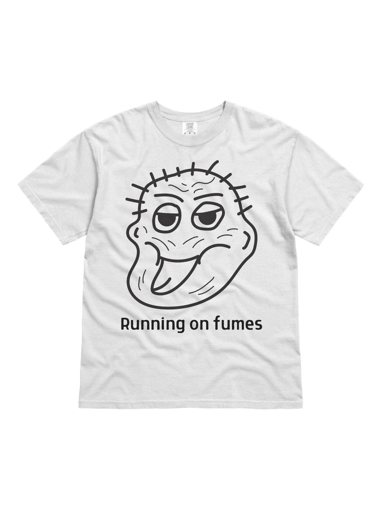Running on Fumes Shirt – Funny Sleep Deprived Meme Graphic Tee, Burnout Humor T-Shirt, Unisex Relatable Top product image (1)