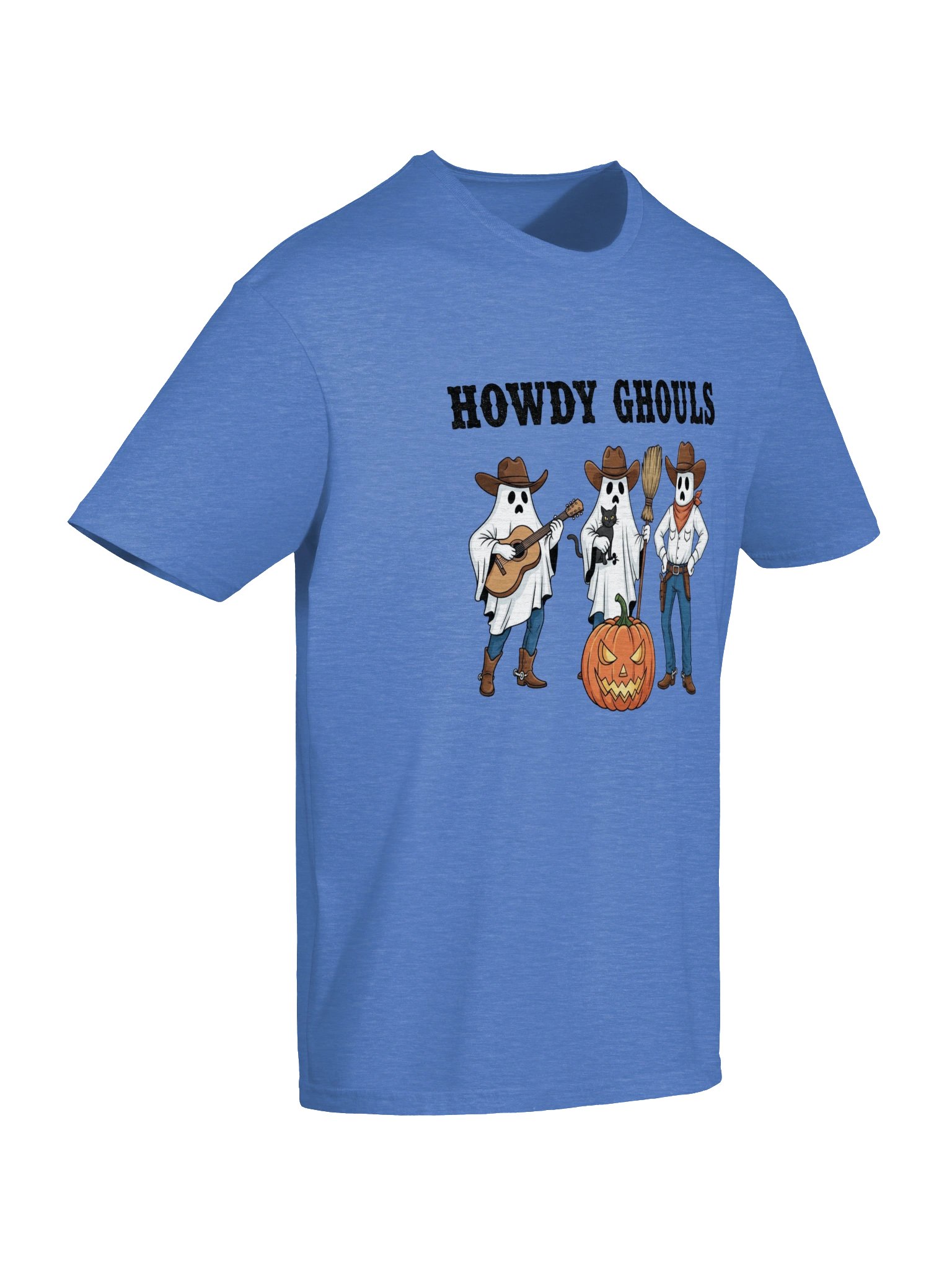 Howdy Ghouls Funny Halloween Cowboy Ghost T-Shirt product image (37)