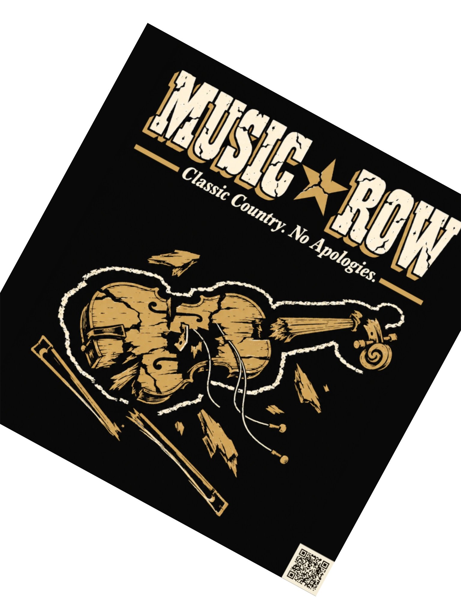 Music Row Busted Fiddle Sticker - Drop 005 product image (2)