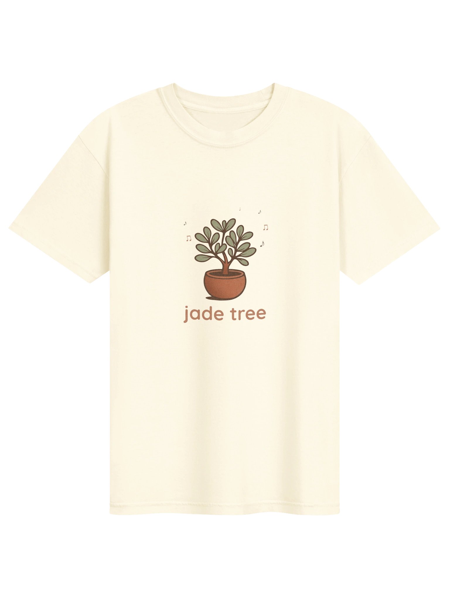 Unisex Tee With Printed jade tree in Terracotta Pot product image (1)