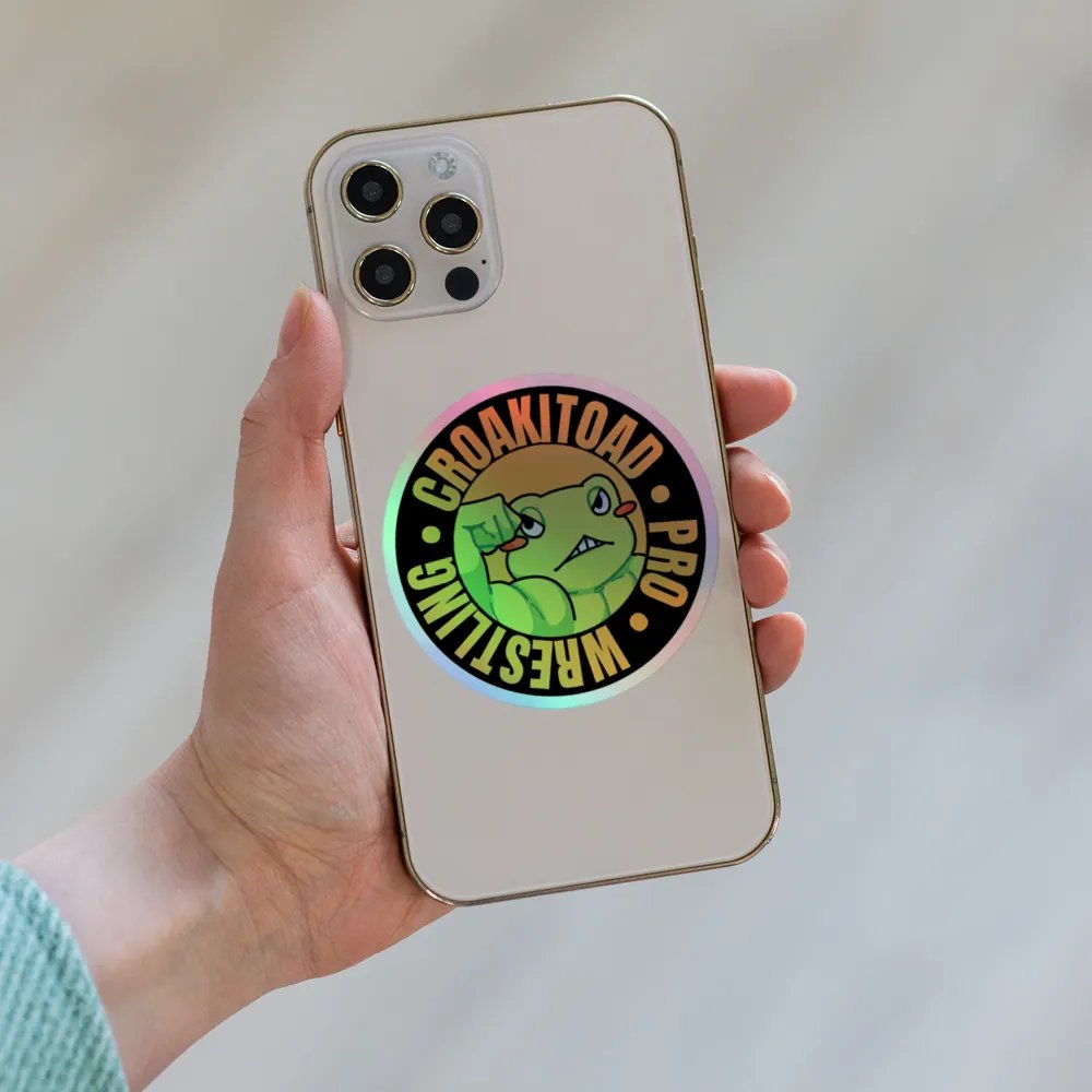 Croakitoad Pro Wrestling Holographic Sticker product image (8)