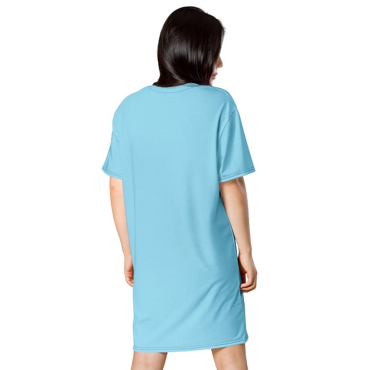 Oversized T-Shirt Dress - Serene Columbia Blue, Sizes 2XS-6XL product image (2)