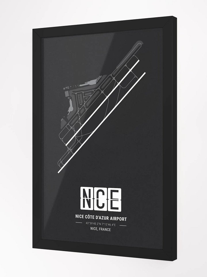 Framed Airport NCE Premium Map On Matt Paper product image (2)