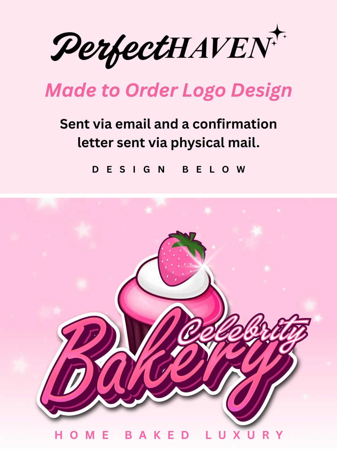 Made to Order Logo Design: Celebrity Bakery Theme, Customizable product image (2)