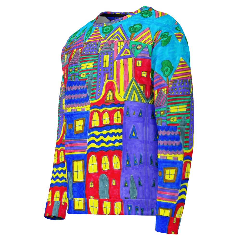 Abstract Playful Houses Unisex Sweatshirt product image (9)
