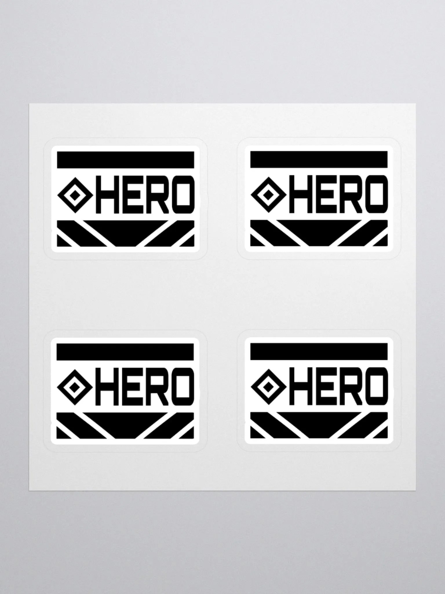 「 HERO 」 Logo Sticker (4-Pack) product image (1)