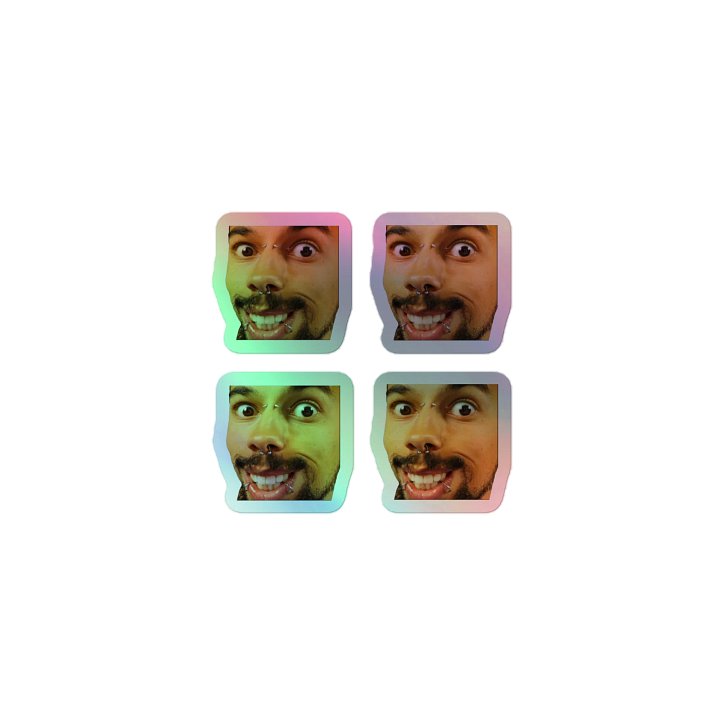 Holographic Sticker of The Face product image (1)