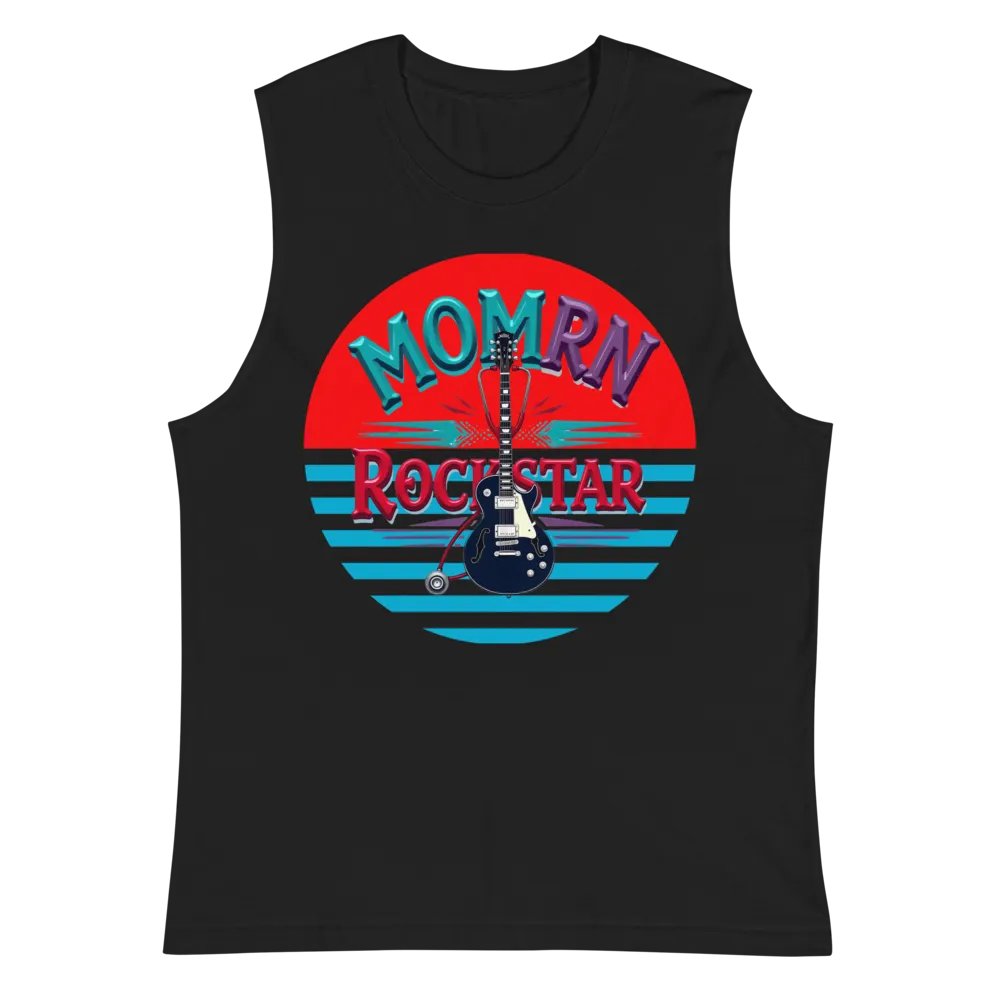 Rockstar Mom RN Sunset Muscle Tank product image (3)