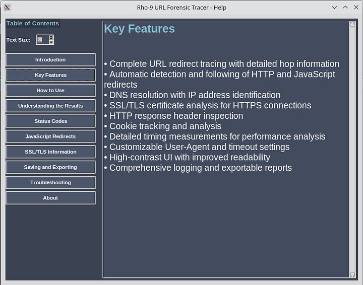 Rho-9 URL Redirect tracer(Linux+windows) product image (1)