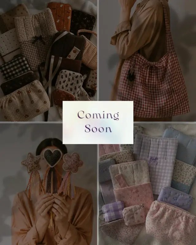 After lots of learning, practicing, and sewing, I’m so excited to finally introduce handmade fabric pieces! These are the very first sewn items I’ve ever created, and I can’t wait to share them with you. Coming soon… ✨