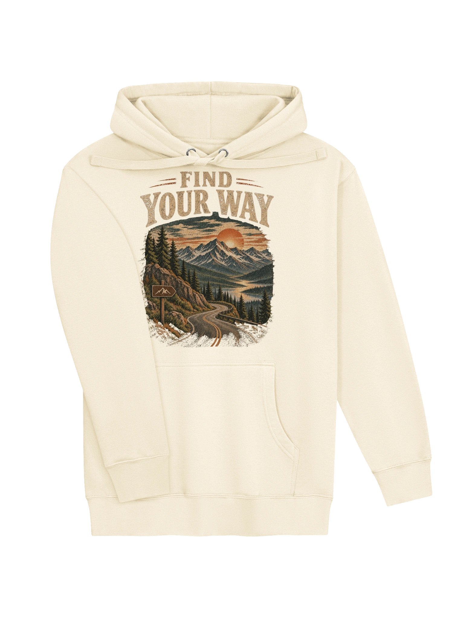 Find Your Way — Vintage Mountain Adventure Hoodie product image (3)