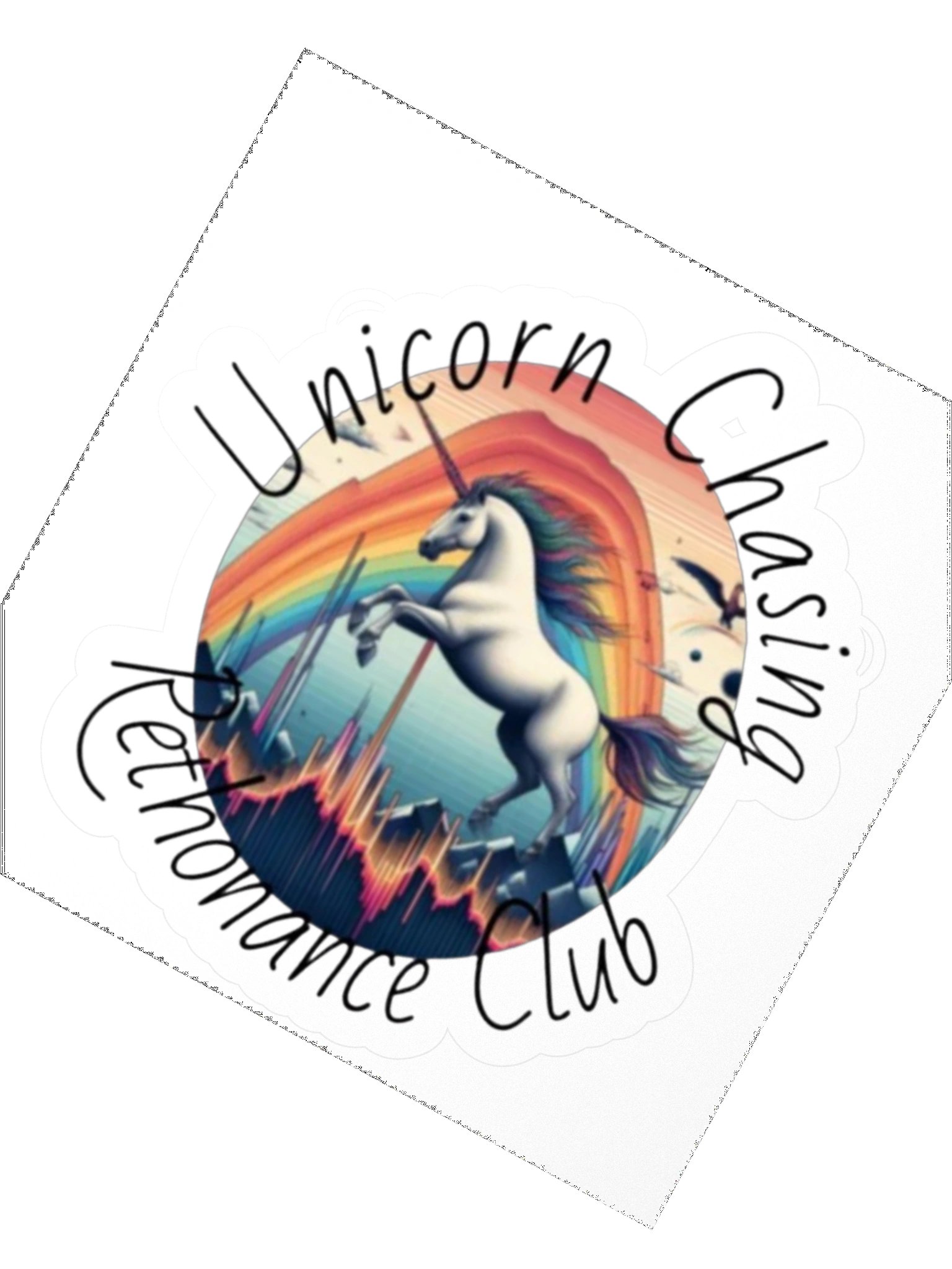 Unicorn Chasing Resonance Club 70s - Sticker product image (2)