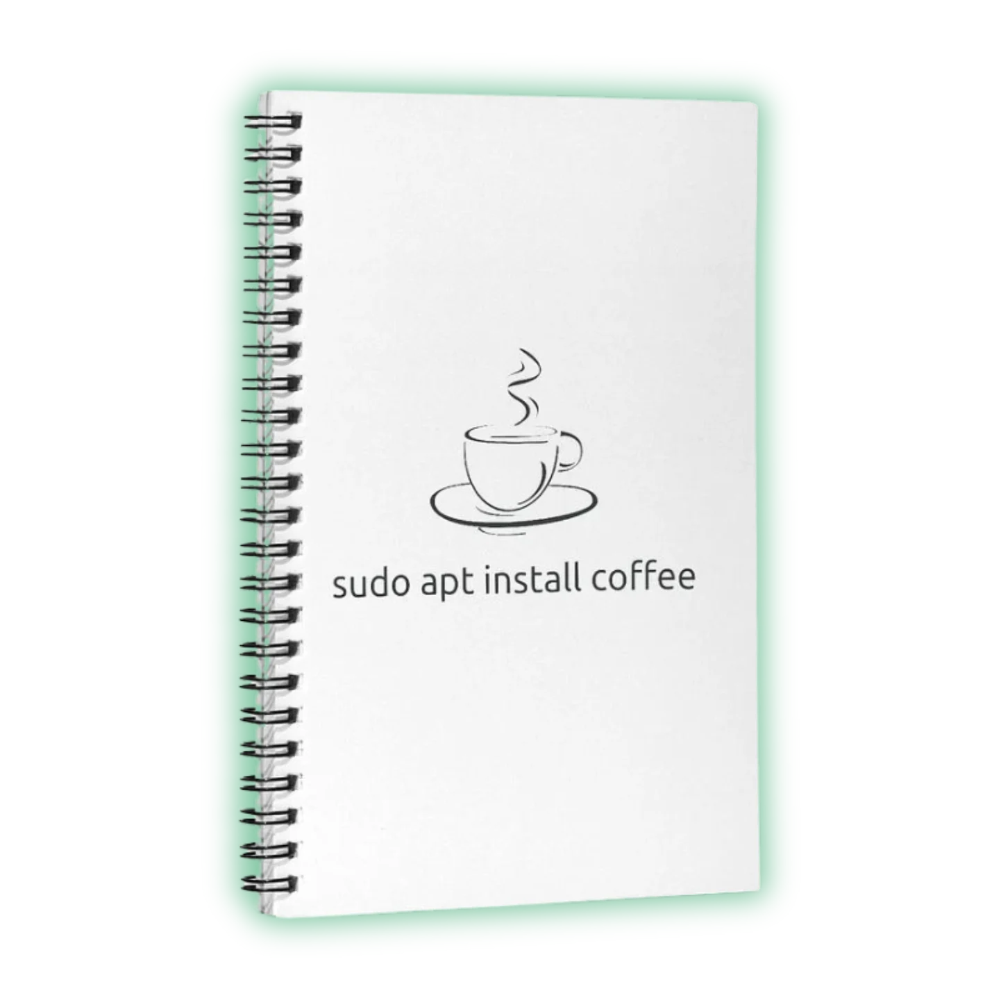 apt install coffee Spiral Notebook product image (1)