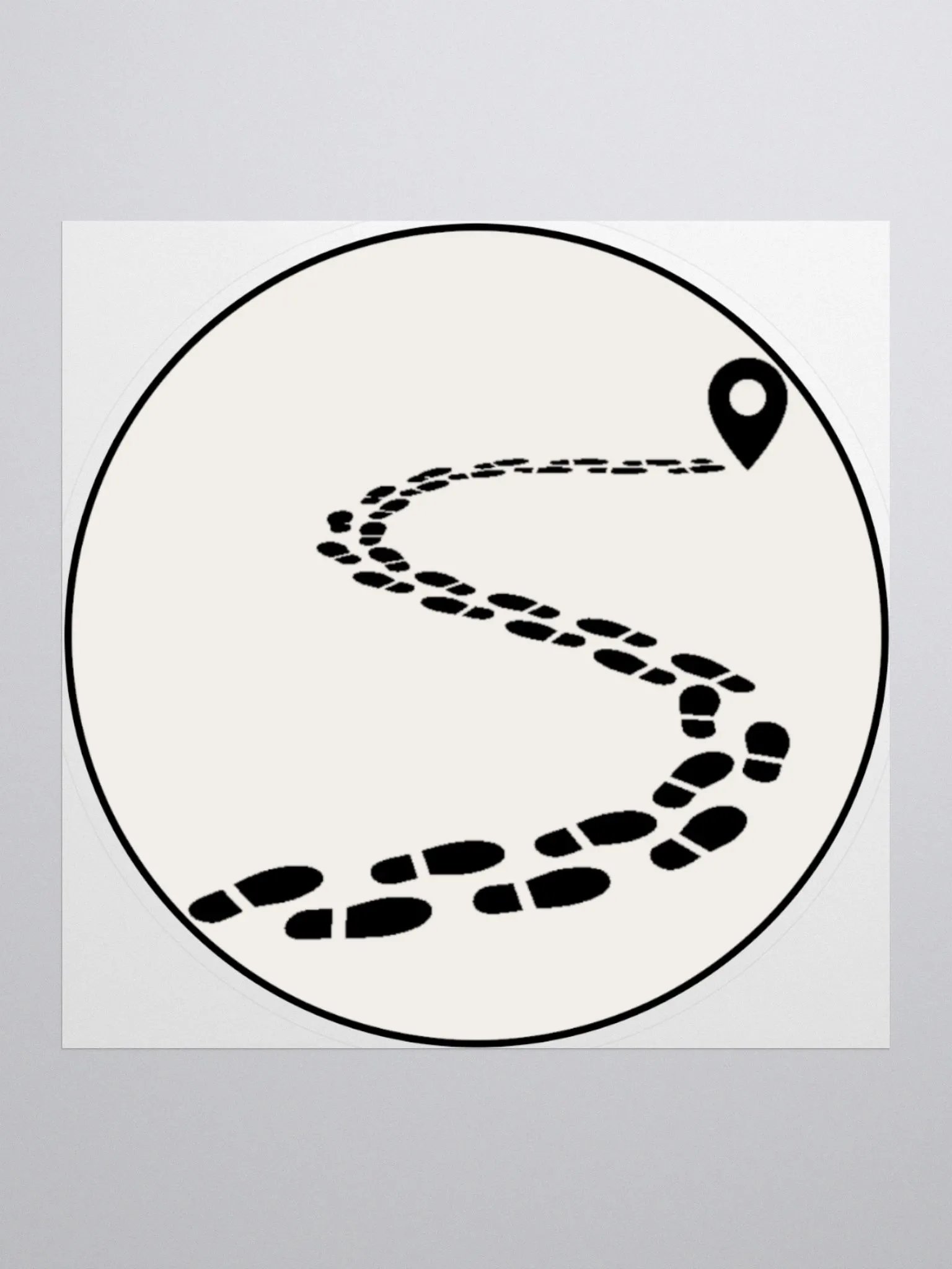 Single Step Logo Sticker product image (1)