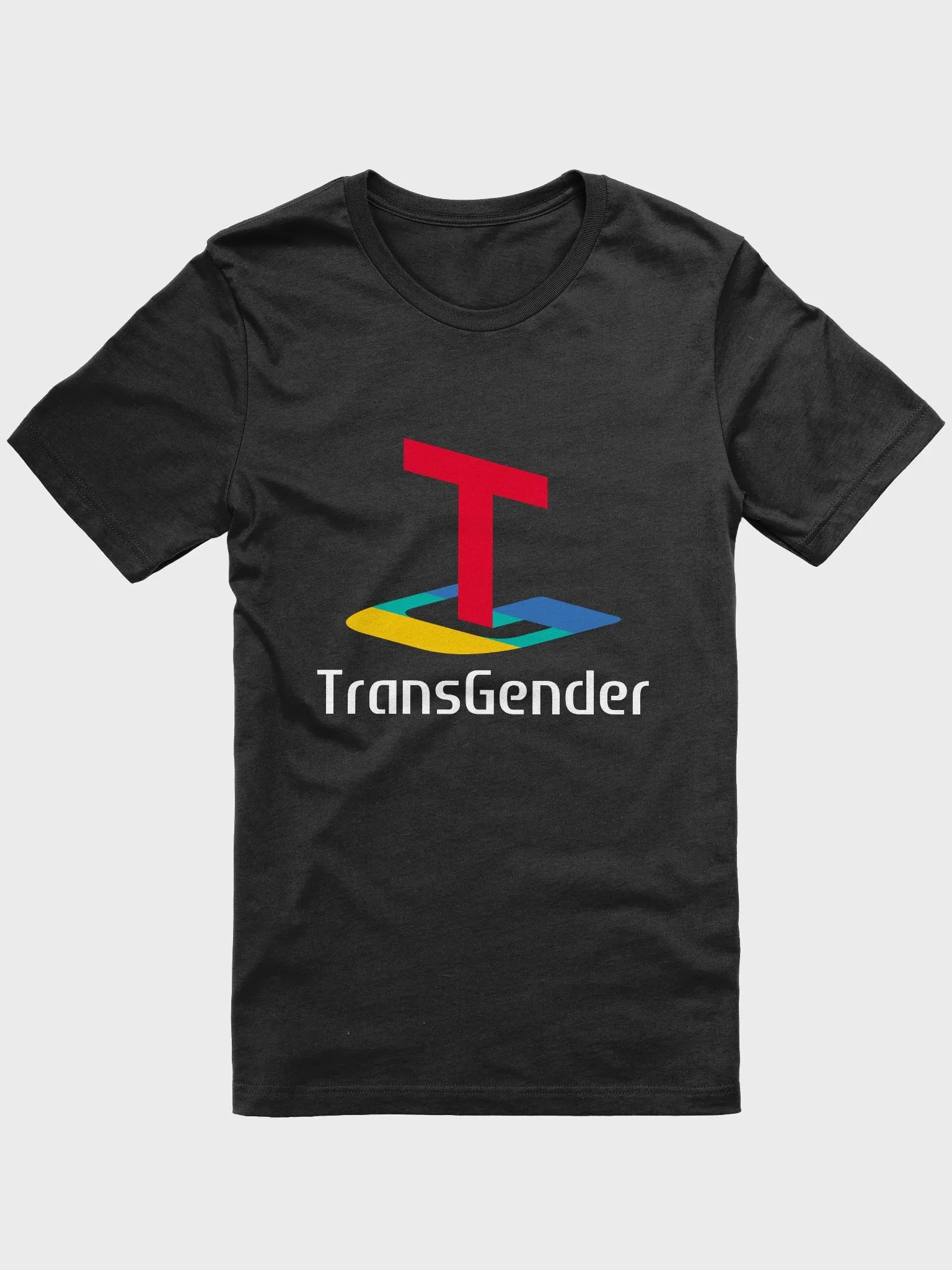 TransGender PS T-Shirt (White Text) product image (1)