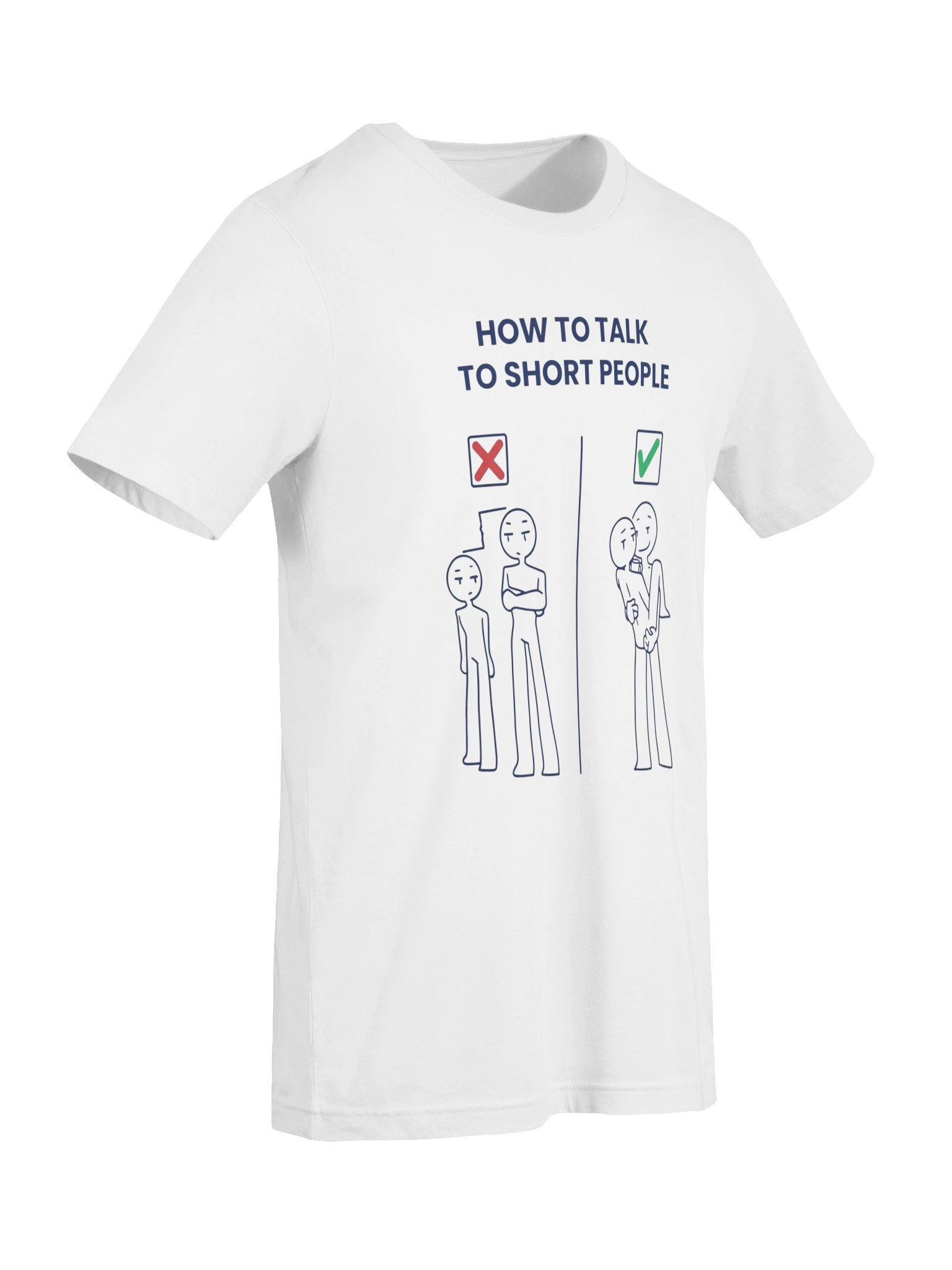 How To Talk To Short People Funny Graphic T-Shirt product image (7)