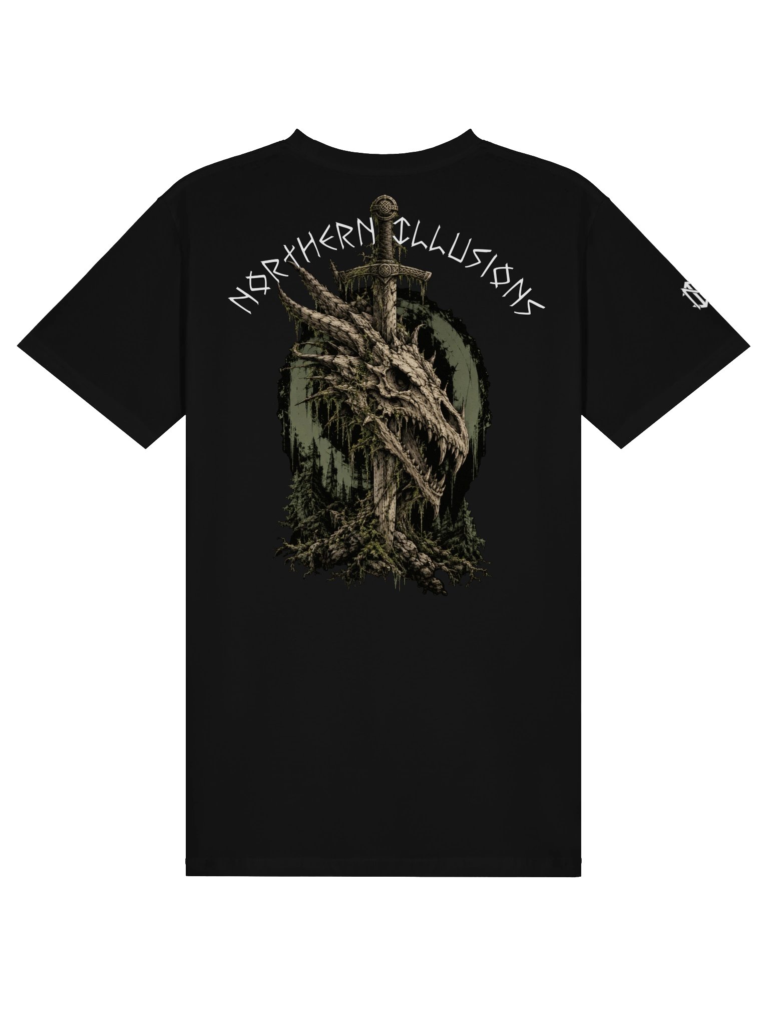 NORTHERN ILLUSIONS - Slain Dreki (Dragon Skull) Tee product image (1)