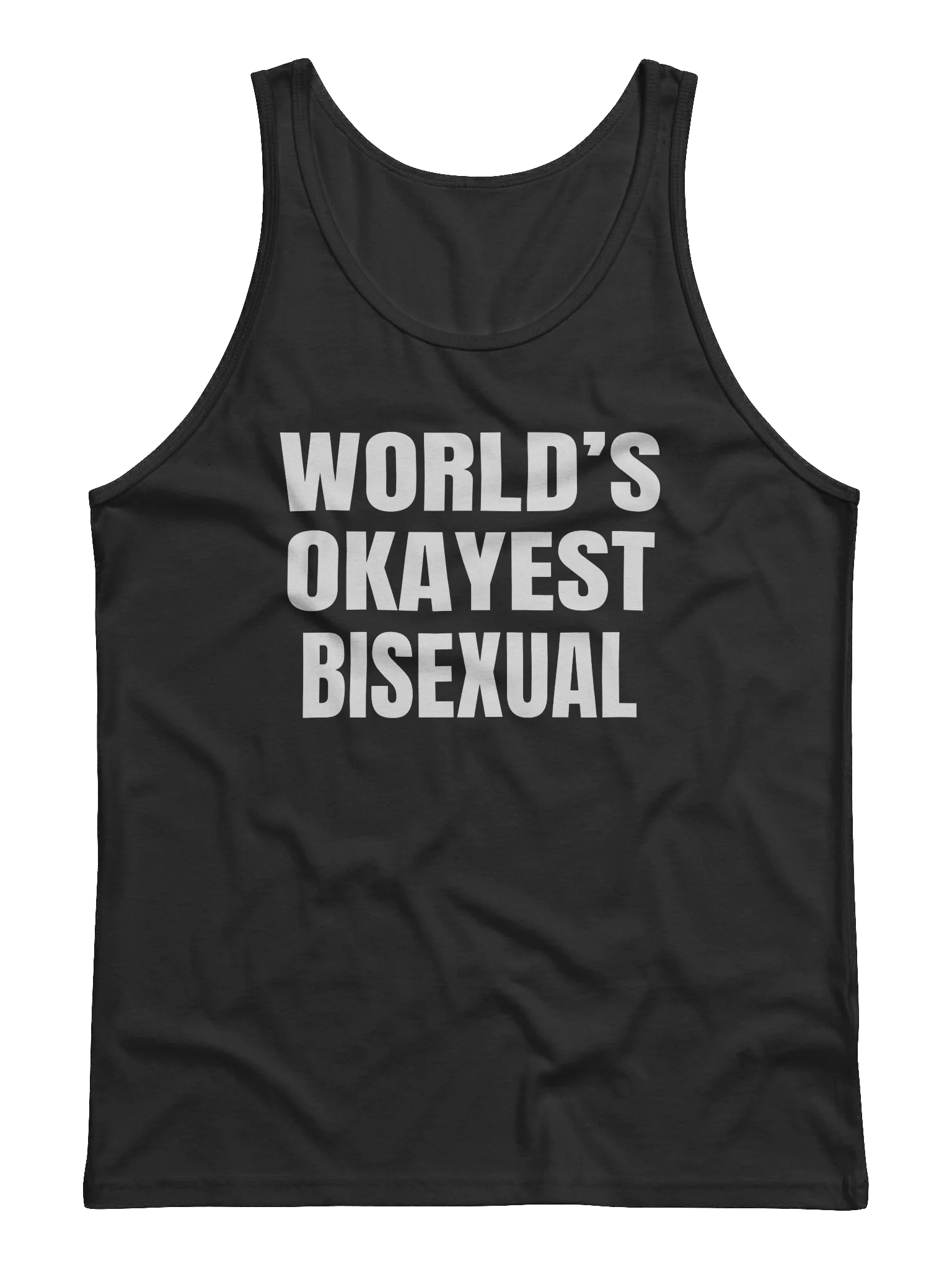World's Okayest Bisexual Gym Tank
