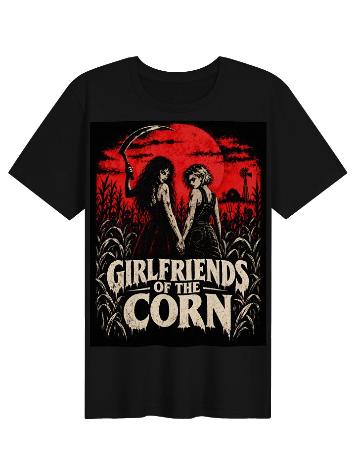 Girlfriends of the Corn sapphic horror tee