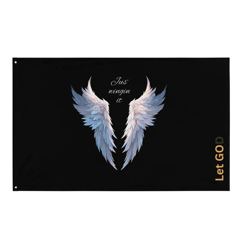 Divine Wings All-Over Print Flag product image (1)