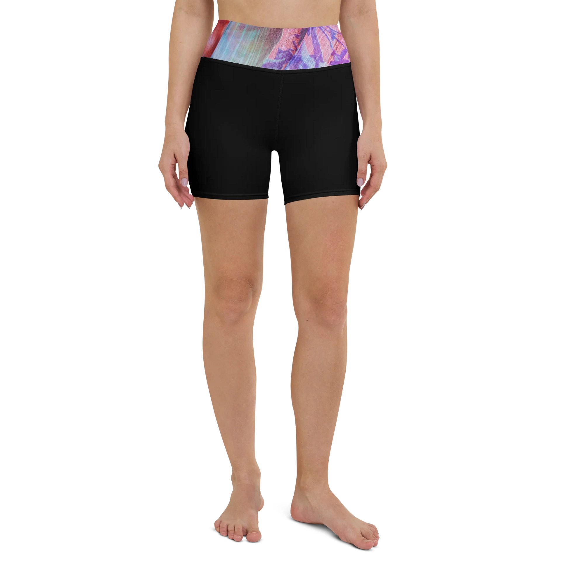 Paradise Breeze Black Flow Yoga Shorts product image (2)