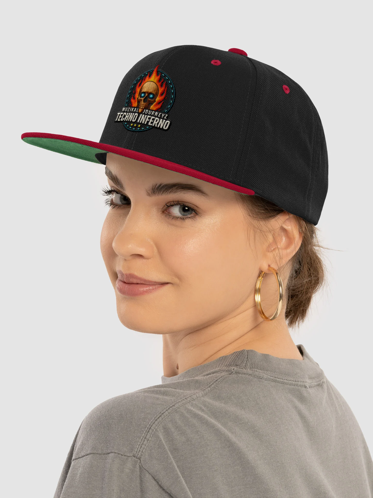 Techno Inferno Snapback Cap product image (5)
