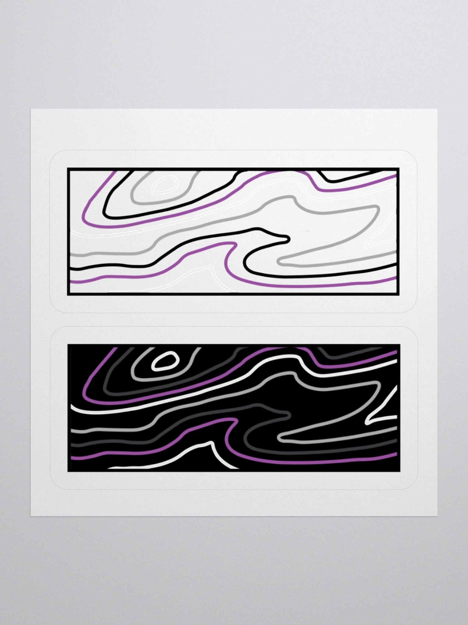 Topographic Pride- ace sticker product image (1)
