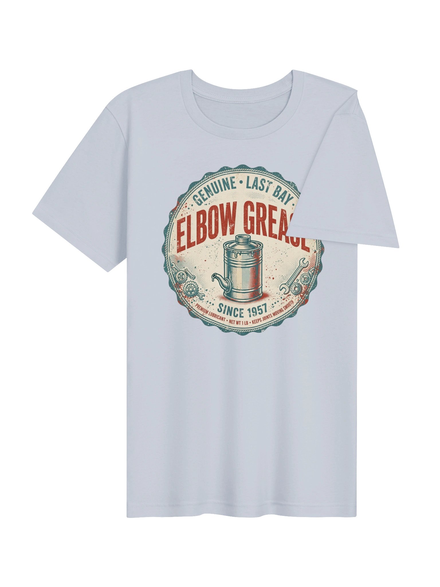 Elbow Grease Genuine Last Bay 1957 Vintage Mechanic T-Shirt product image (4)