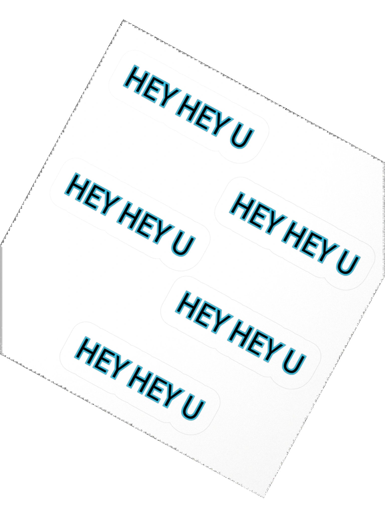 HEY HEY U Stickers 5PK product image (2)