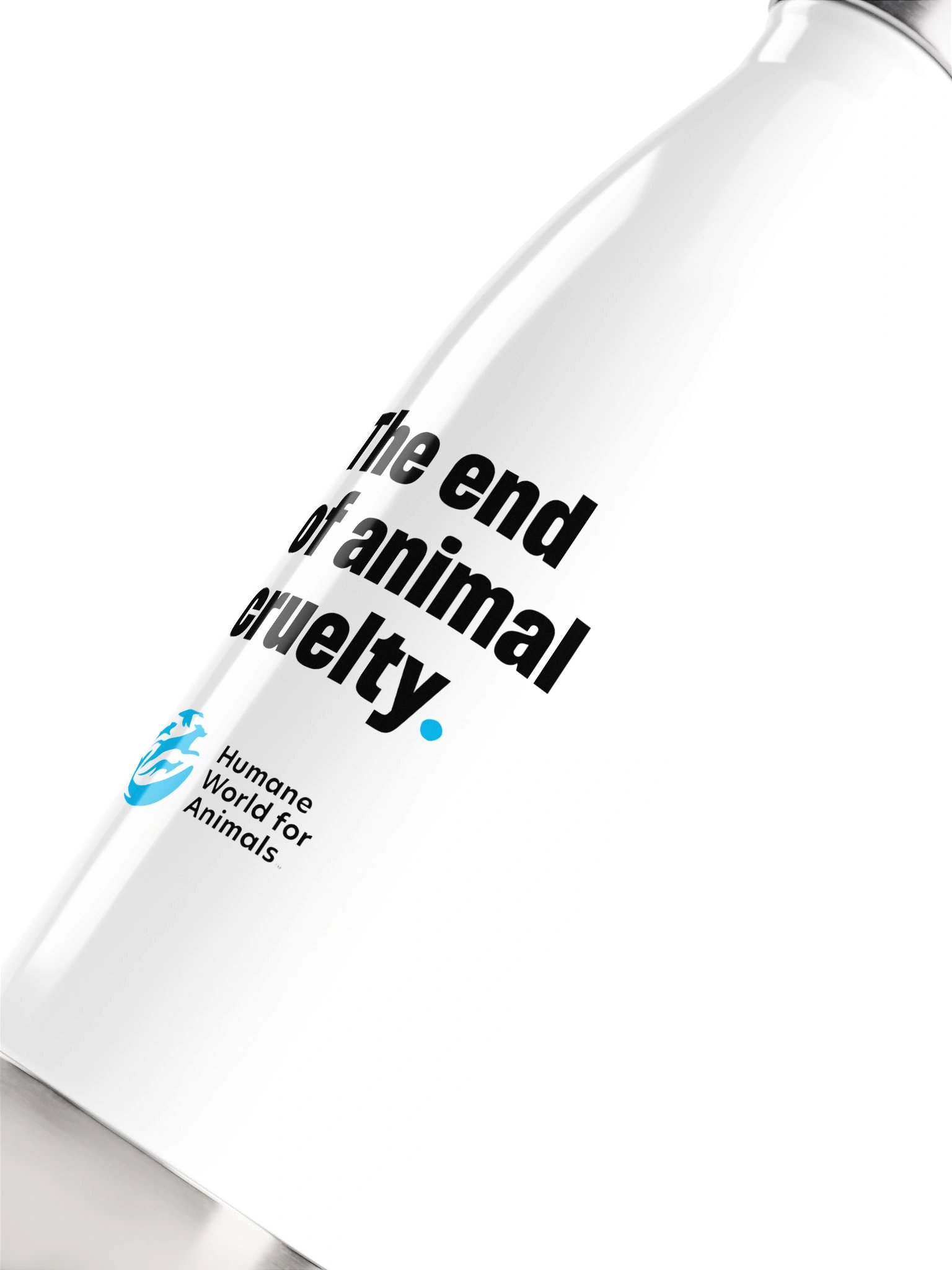 The end of animal cruelty, Stainless Steel Water Bottle product image (5)