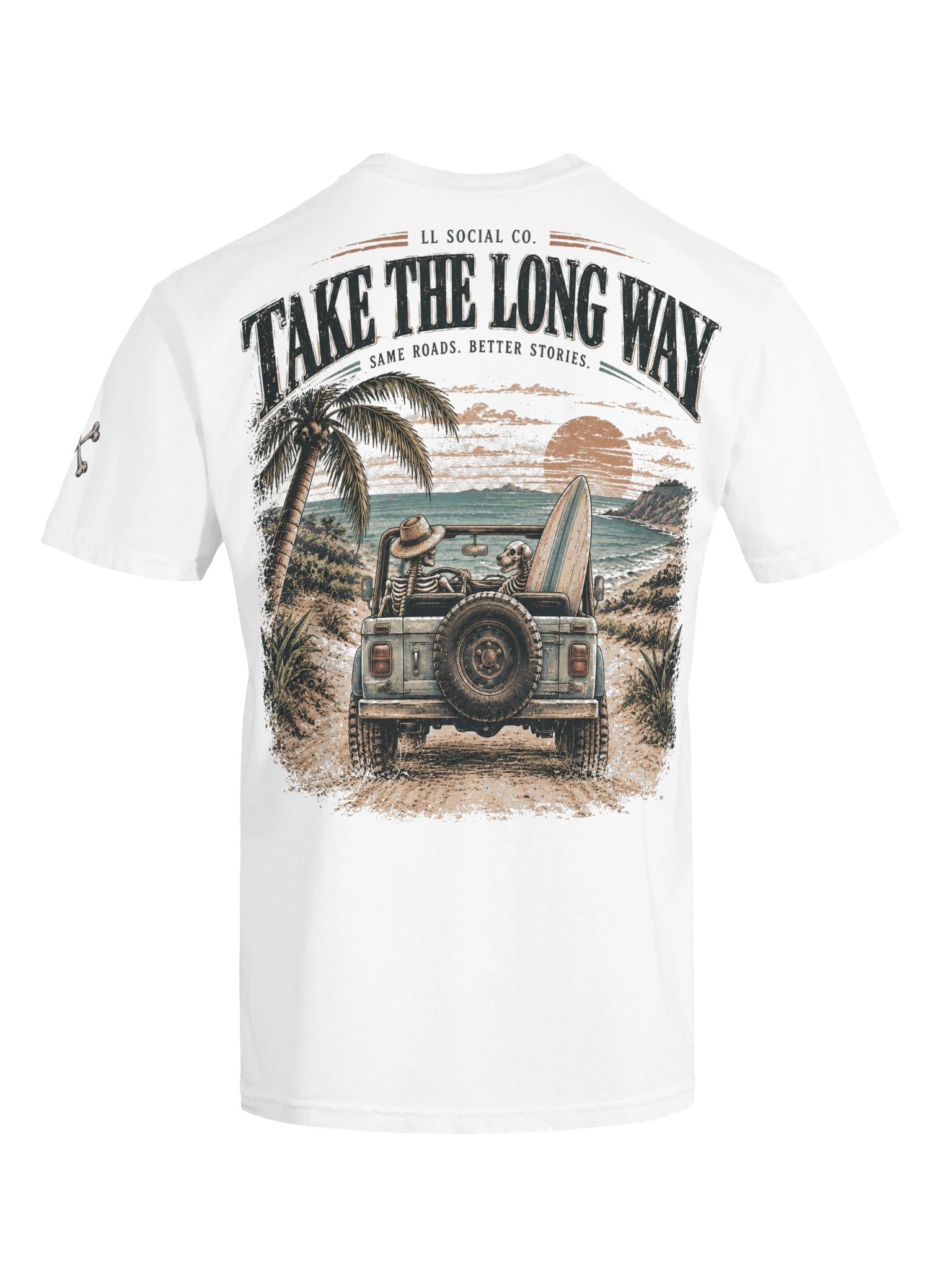 Take the Long Way Comfort Colors Tee — Coastal Skellie Edit product image (7)