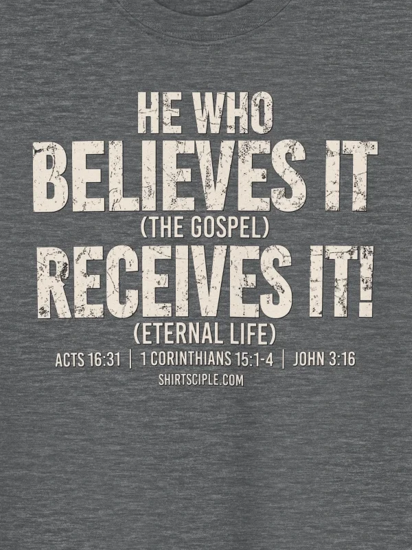 He Who Believes It Receives It Sweatshirt product image (2)