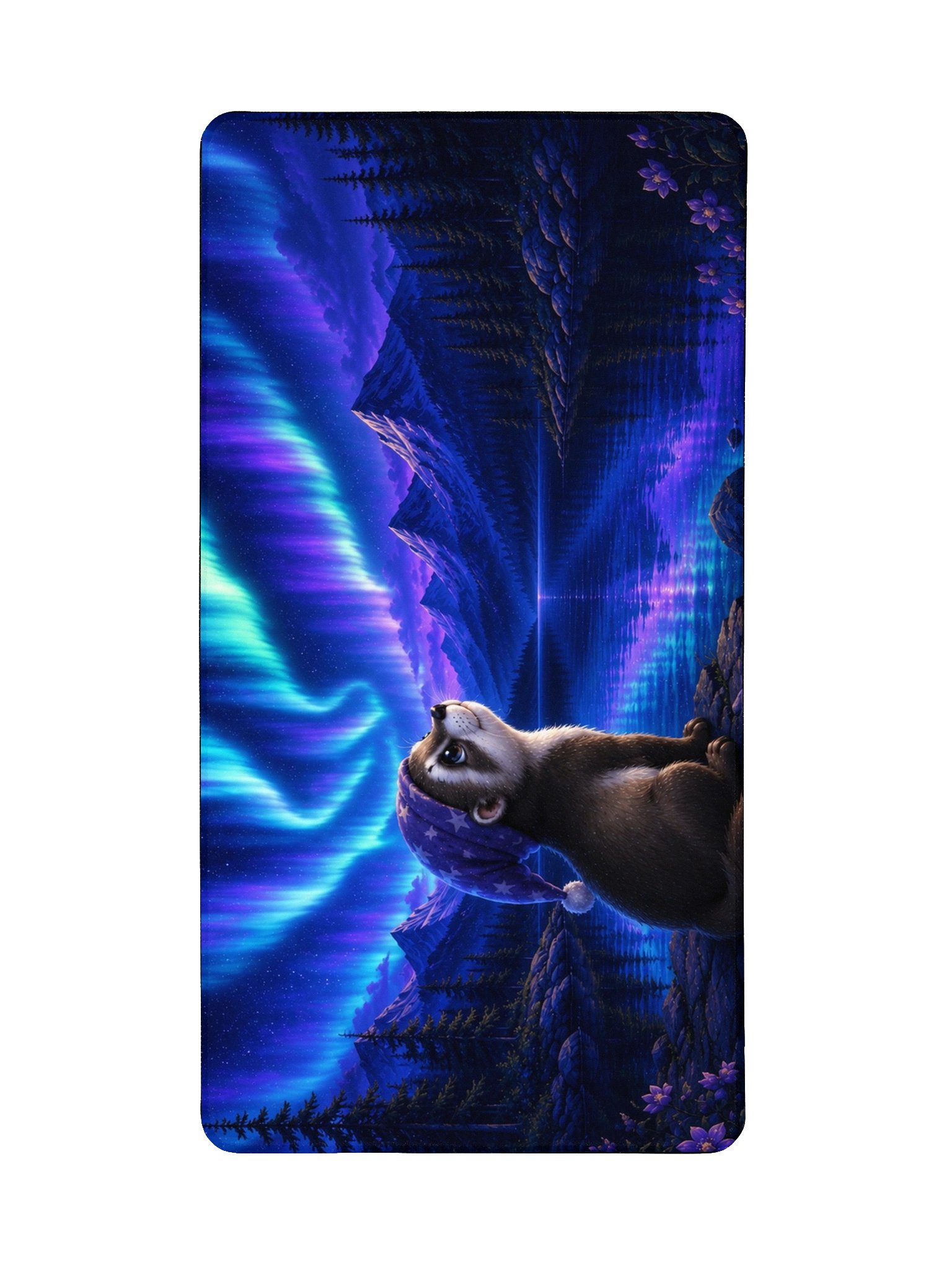 Moonlit Dreams Aurora Dreams Desk Mat | BabyEbonWorld product image (2)