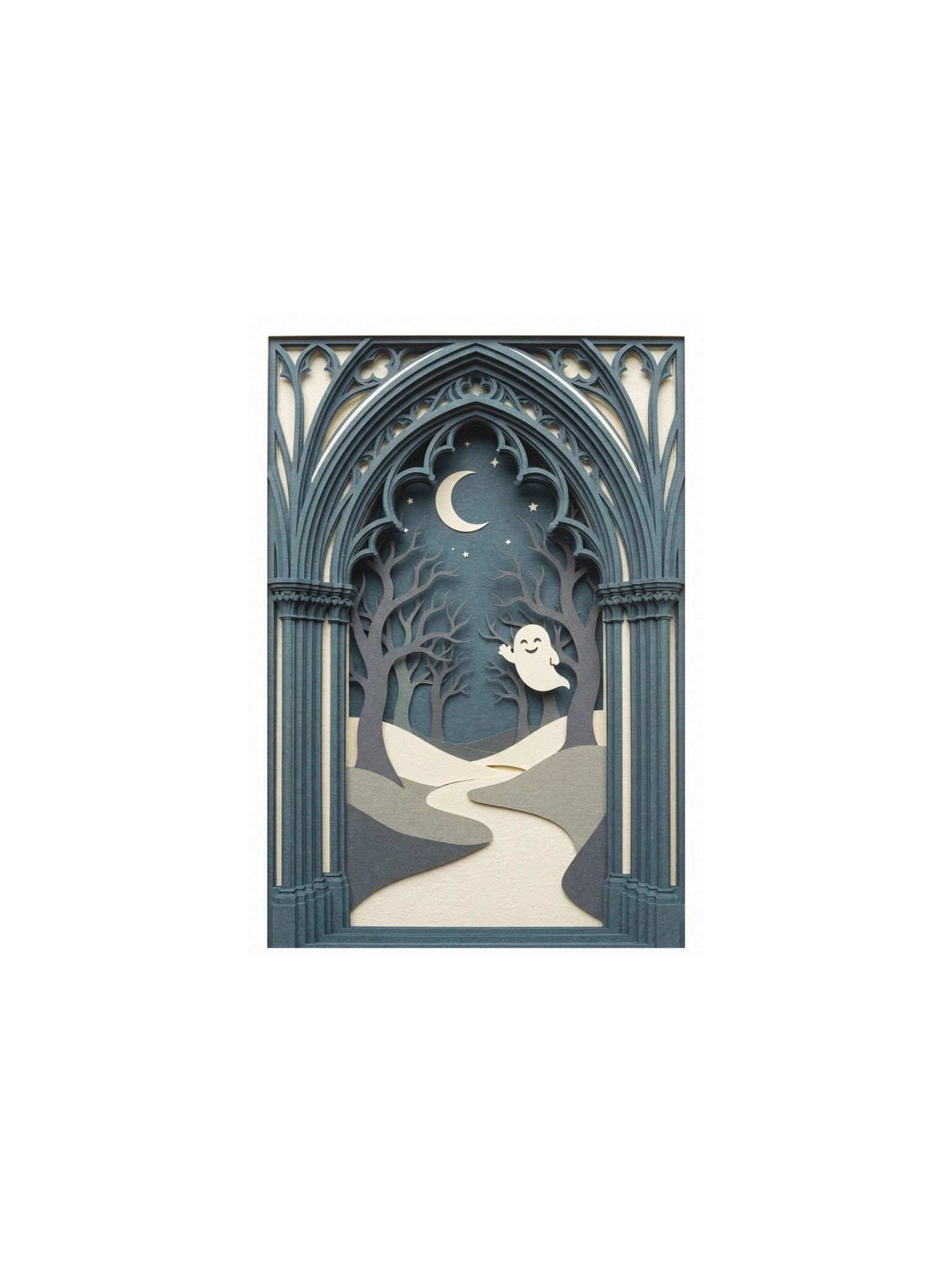 Gothic Arch Illusion | Premium Halloween Poster & Decor product image (1)