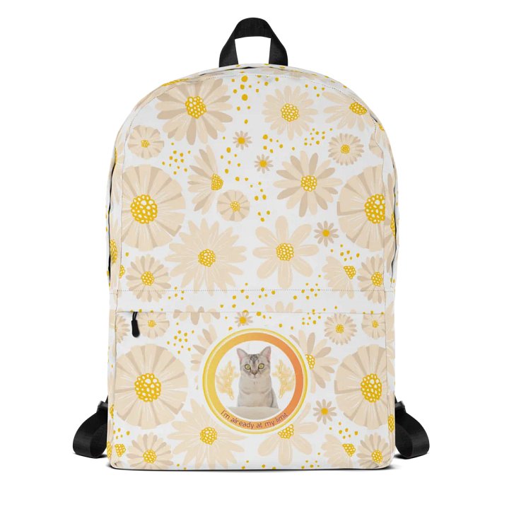 KC, At My Limit (kitty), Flowery Backpack product image (1)