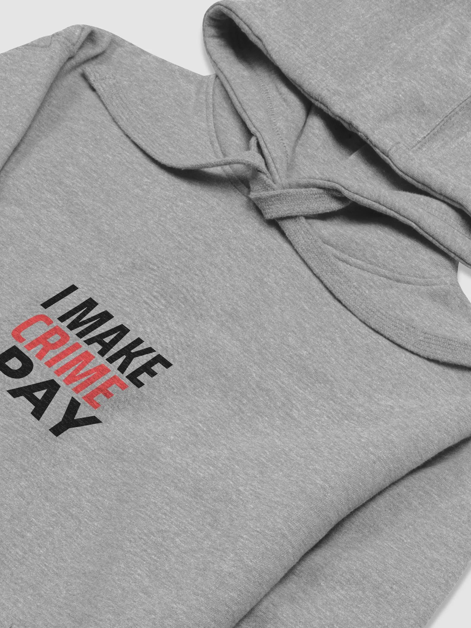 I Make Crime Pay - Writer's Unisex Grey Hoodie product image (3)