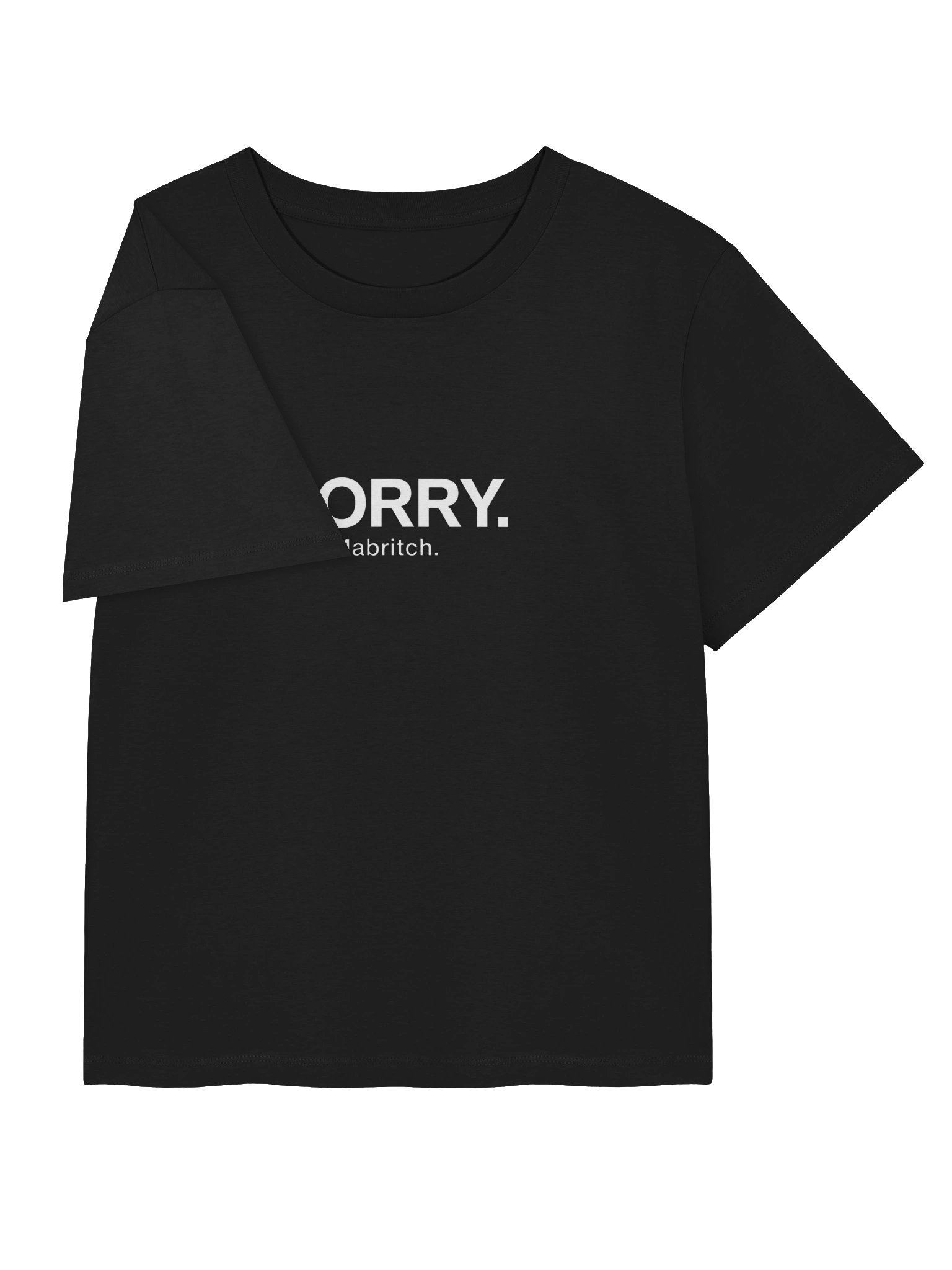 Sorry. Mabritch. T-shirt— Women’s Organic Cotton Ribbed Neck T-Shirt | Moroccan Darija product image (3)