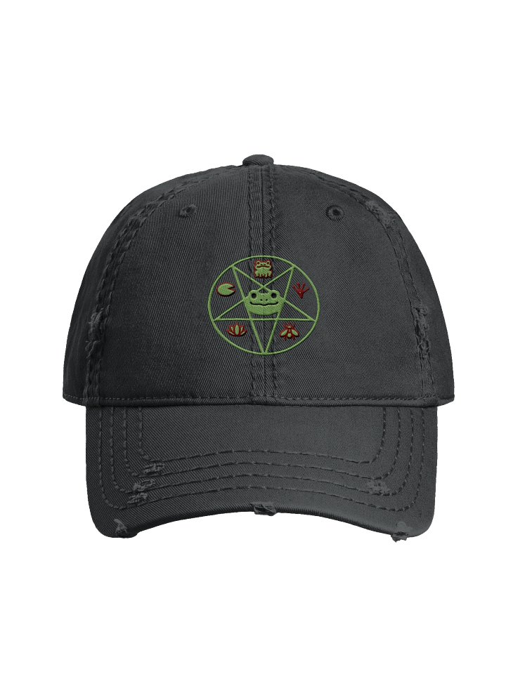 Frog God Sigil Distressed Dad Hat product image (3)