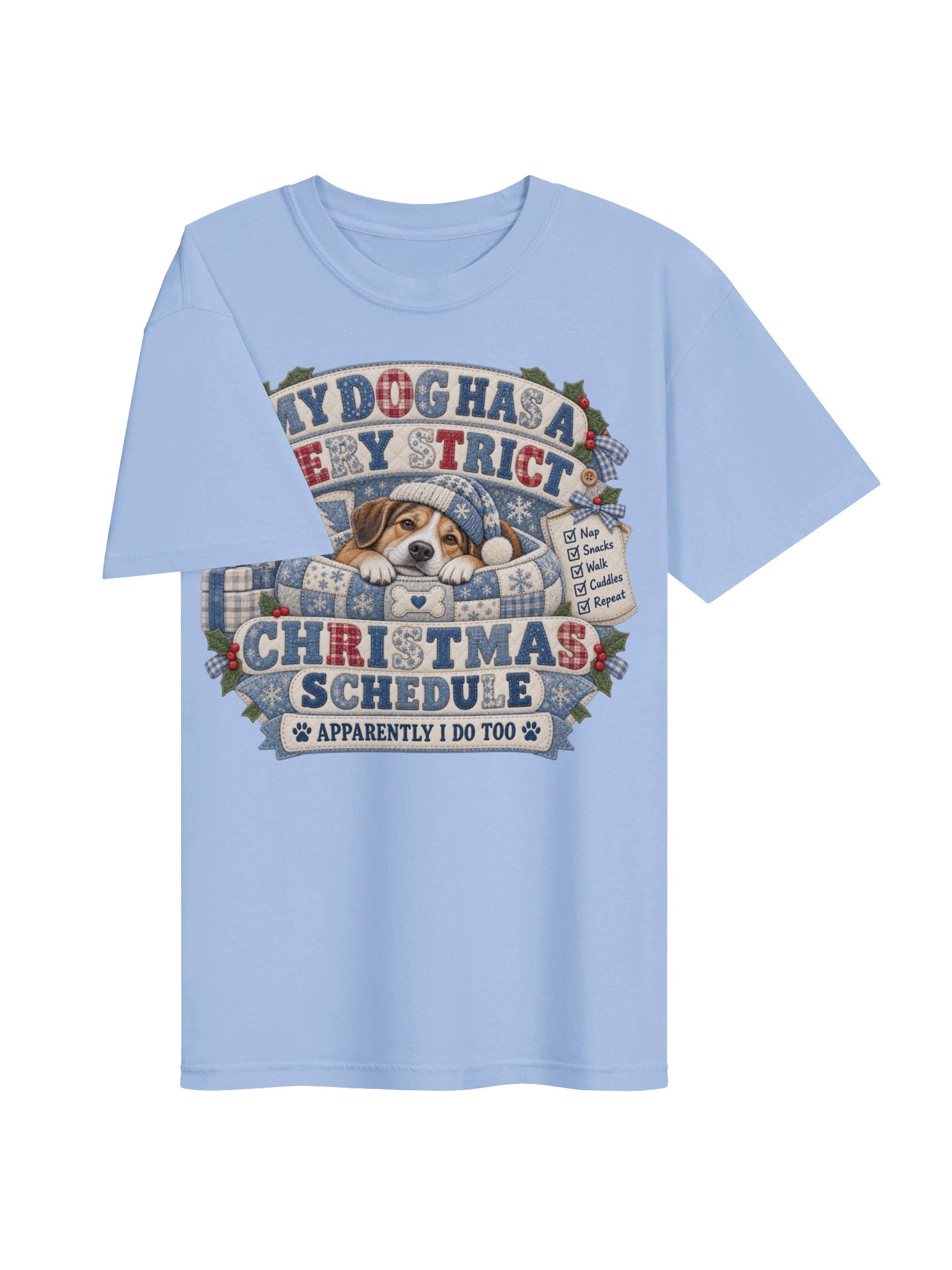 Christmas Dog Mom T-Shirt – Funny Holiday Shirt for Dog Lovers product image (3)