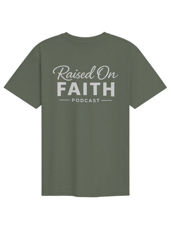 Raised on Faith Tee - Green/White product image (2)