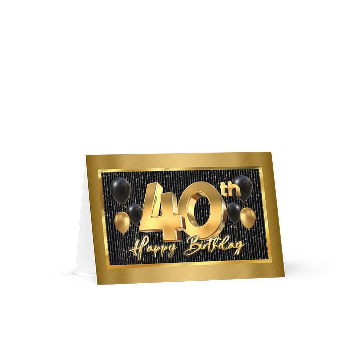 Happy 40th Birthday Card product image (1)