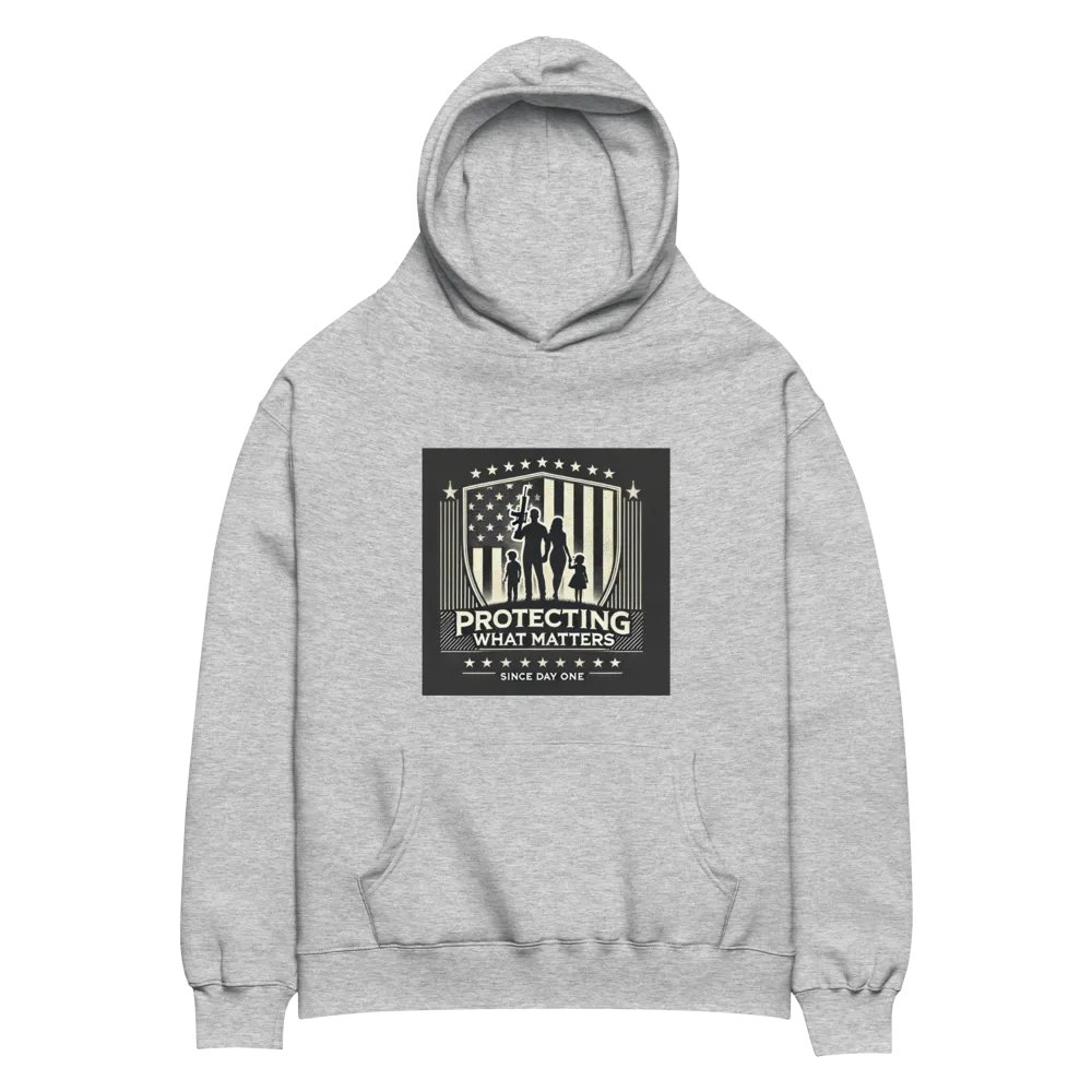 Premium Oversized Hoodie – “Protecting What Matters Since Day One” product image (8)