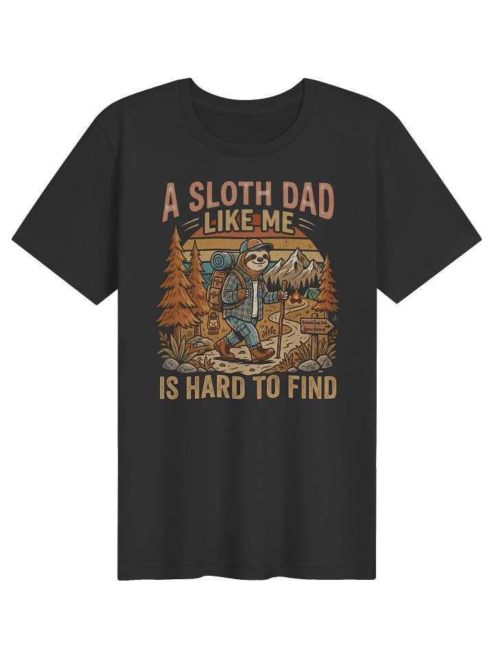 Funny Sloth Dad Outdoor Camping Tee product image (1)