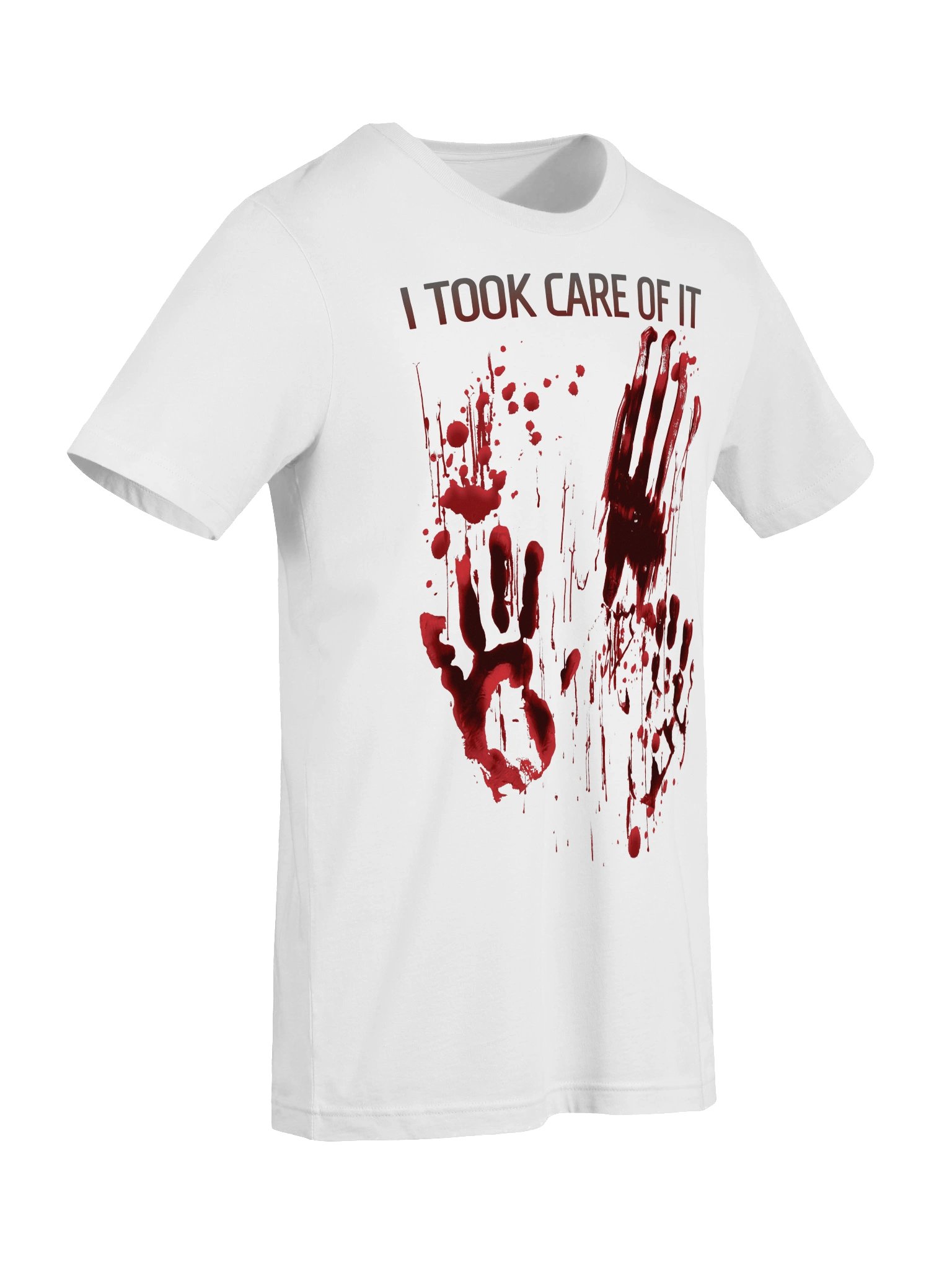 Bloody Shirt I Took Care of It – Blood Splatter Zombie Gore Horror product image (2)