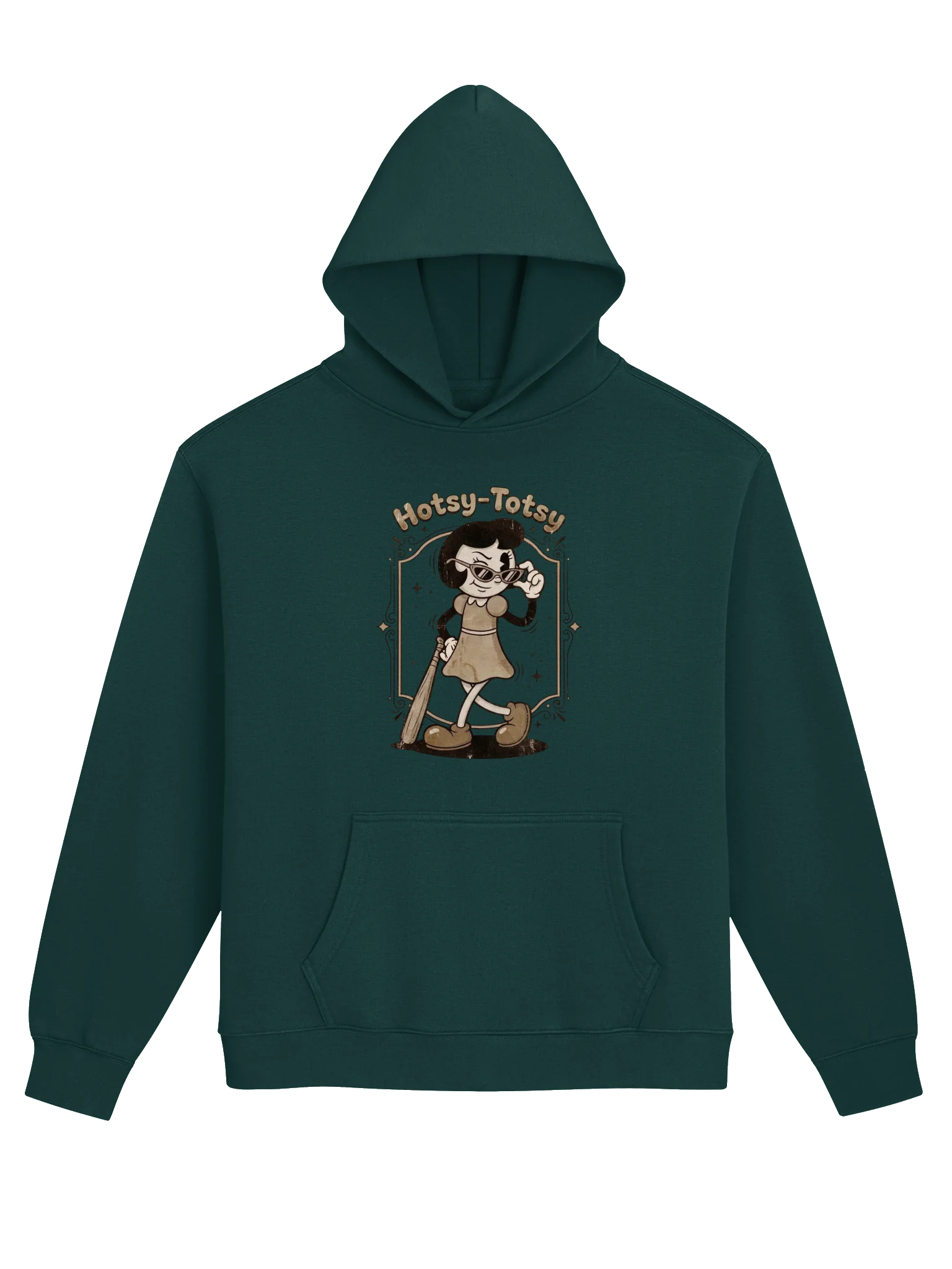 Hotsy-Totsy Retro Art-Deco Hoodie | J.B Vintage Cartoon Streetwear product image (1)