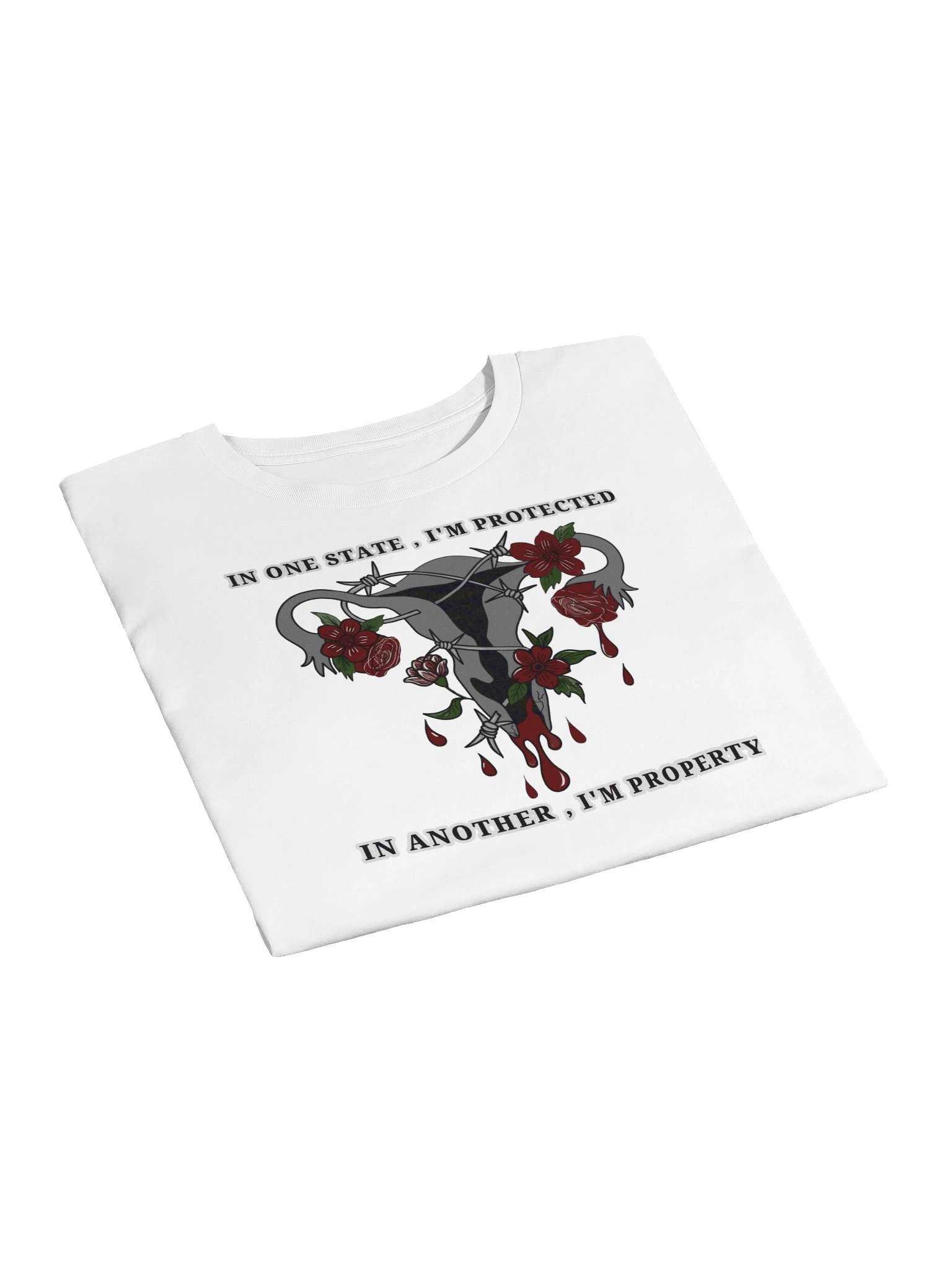 Barbed Wire Uterus — Crop Tee product image (5)