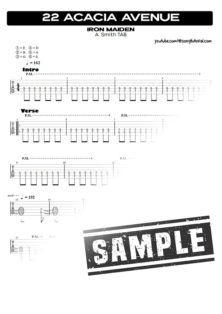 Number of the Beast | Complete Album PDF Tabs | Guitar Pro | Iron Maiden product image (2)
