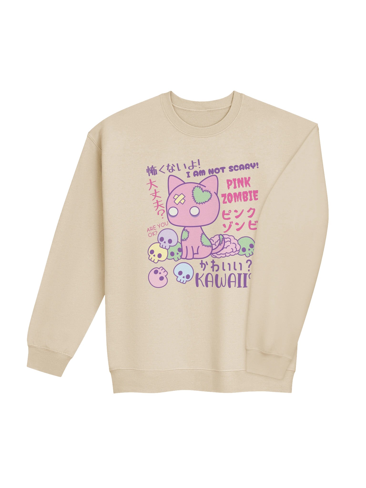 Pink Zombie Cat - Unisex Adult Sweatshirt product image (21)