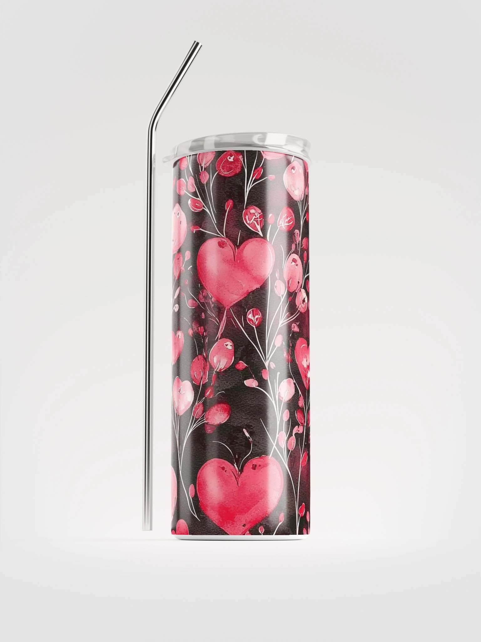 Doodle Hearts Stainless Steel Tumbler product image (1)